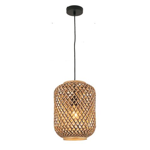 PENDANT ES 40W Cylinder Bamboo Cage OD250mm X L360m