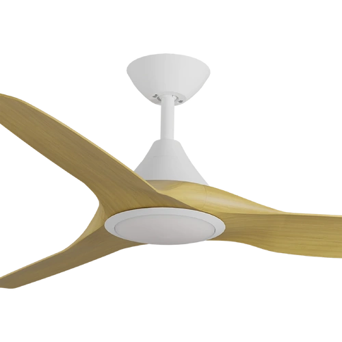 CLOUDFAN 48" KIT - WHITE WITH LIGHT (CFP-345M-WH-L) PLUS BAMBOO BLADES (CFP-348B-BA) - TWO BOXES