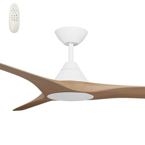Cloudfan 60" Kit - Motor White No Light (CFP-367M-WH) Plus Teak Blades (CFP-360B-TE) - two boxes