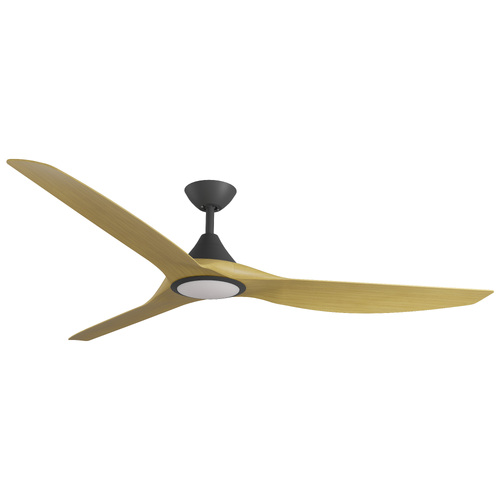 Cloudfan 72" Kit - Black with Light (CFP-367M-BK-L) Plus Bamboo Blades (CFP-372B-BA) - two boxes