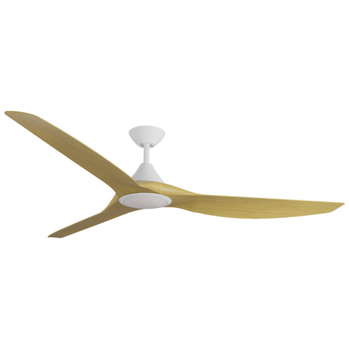 Cloudfan 72" Kit - White with Light (CFP-367M-WH-L) Plus Bamboo Blades (CFP-372B-BA) - two boxes