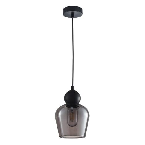 PENDANT ES 72W BLK Smoke Glass ELLIPSE OD145mm x H200mm