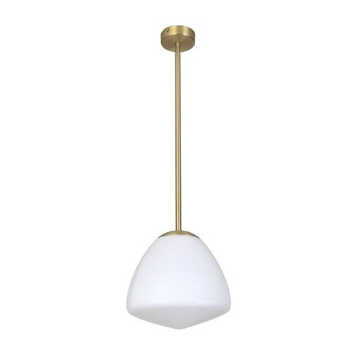 PENDANT ES Antique Brass / Frosted (Matt) Tipped Dome Glass OD220mm