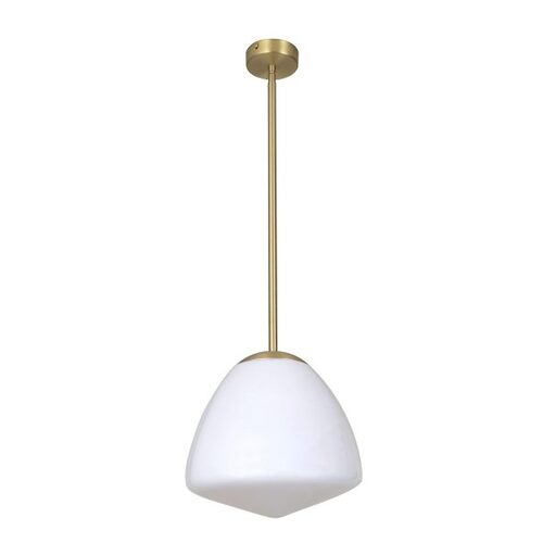 PENDANT ES Antique Brass / Frosted Tipped (Matt) Dome Glass OD280mm