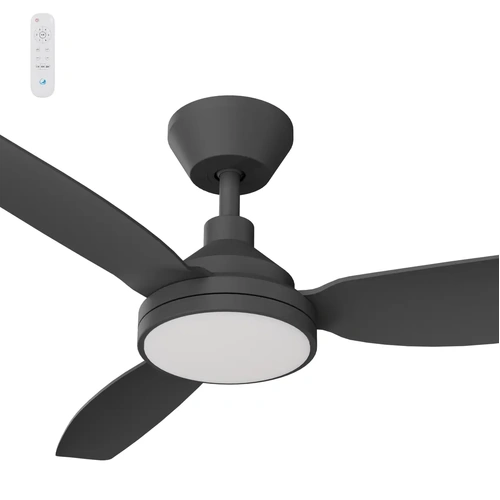 Clayfield DC 52" (1320mm) Black 18w LED  - All ABS, Quick Connect Blade system