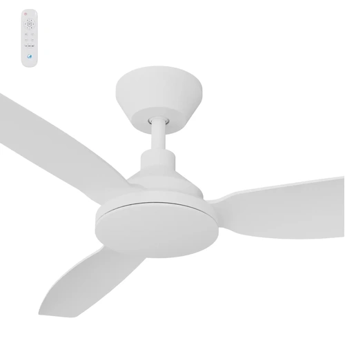Clayfield DC 52" (1320mm) White No Light  - All ABS, Quick Connect Blade system