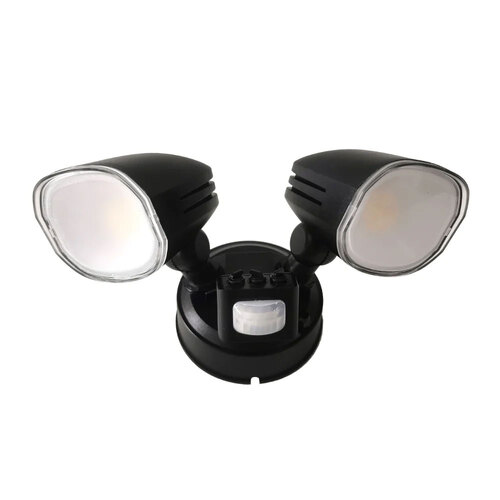 CLARION TWIN EXTERIOR SENSOR 2x10wLED SMD 3000K-4000K-6000K 1800Lm IP54 BLACK/FROST