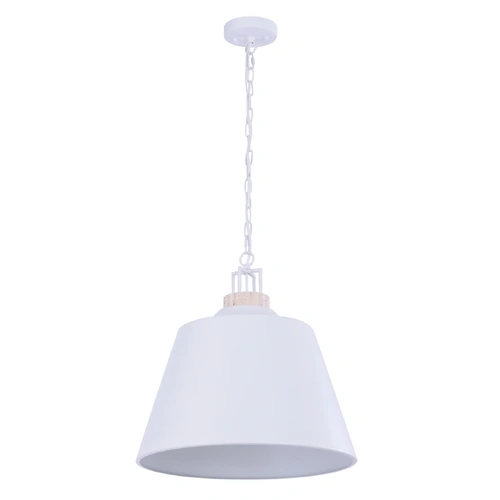 PENDANT ES White Metal Shade w/Beige Travertine Highlight BELL OD450mm
