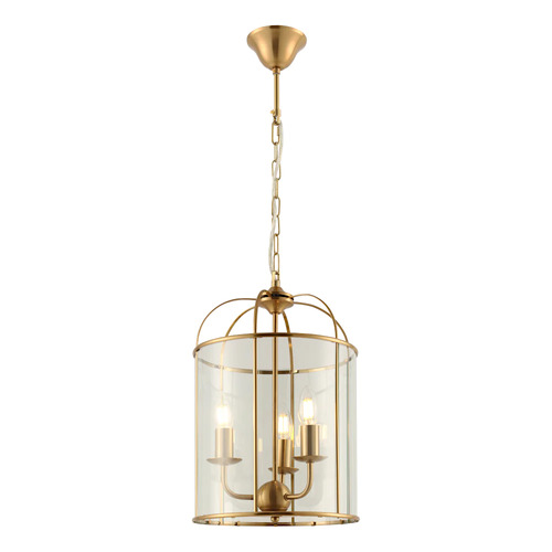 CLOVELLY 3LT PENDANT GOLD