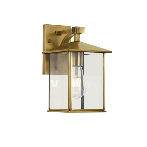 COBY EXTERIOR WALL BRACKET 25wE27max L:150 H:270 - IP43 BRASS / CLEAR (BPRE10x16)