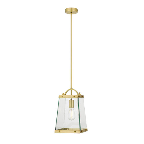 COLAIR 1 LIGHT SOLID BRASS PENDANT 25wE27max L:200H:330 BRASS / CLEAR