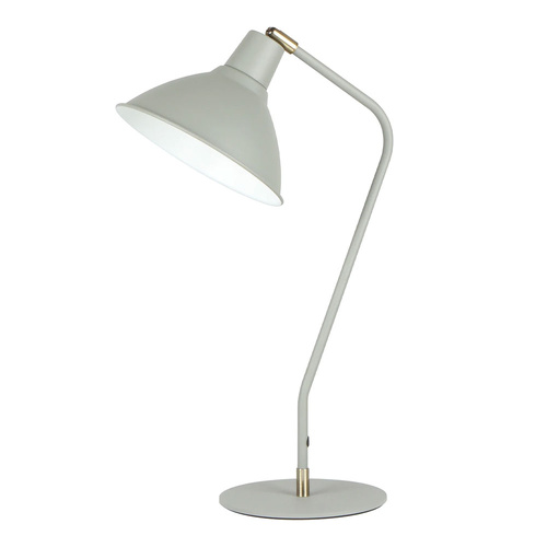 TABLE ES SAND GREY CONE w/Ant Brass Highlight OD?? (Shade) Adjustable Head