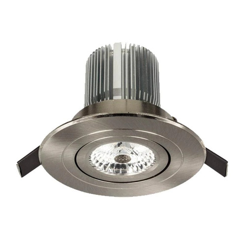 D/L C/TILT 10W RND Br/Nick Tri IP20 70-90mm 900 Lm