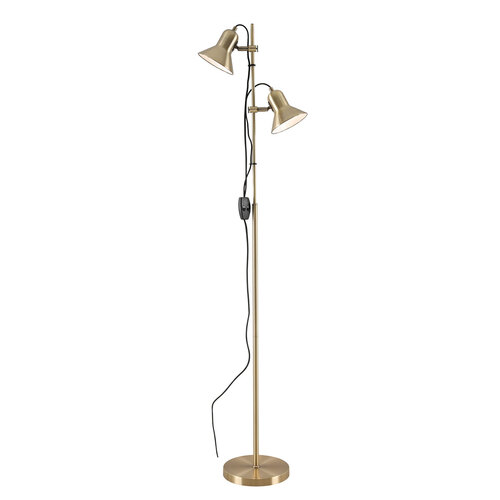 CORELLI 2 FLOOR LAMP 2*6wGU10 max  H1530 D230 ANT. BRASS