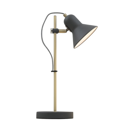 CORELLI TABLE LAMP 6wGU10 max  H420 D150 DARK GREY / ANTIQUE BRASS