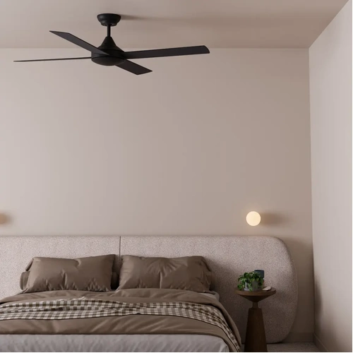 Crest Orb Ø140 Wall Light G9 Black with Opal IP44