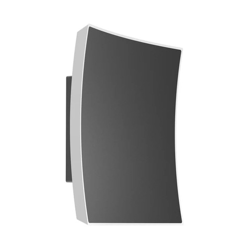 WALL S/M 13W LED TRI 1111Lm IP65 Curved Square Dark Grey