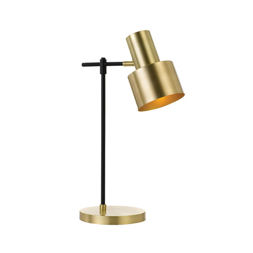 CROSET TABLE LAMP 40wE27max D:150 H:500 cab:1.8m line switch BLACK / GOLD