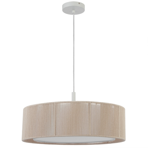 CUSCO 50 PENDANT 3x25wE27max D500 H150 cab.2M NATURAL ROPE/ WHITE