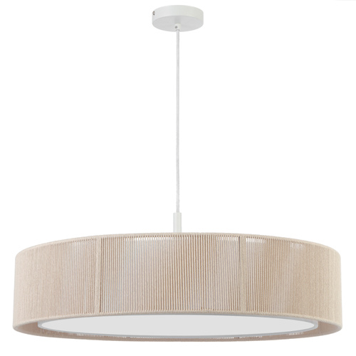 CUSCO 70 PENDANT 3x25wE27max D700 H150 cab.2M NATURAL ROPE / WHITE
