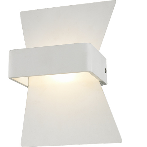 WALL Int City S/M Up/Dn 6W BOW Matt Wh 3K  254 Lm