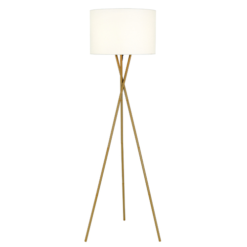 DENISE FLOOR LAMP 60wE27max. D:450 H:1600 ANT GOLD / IVORY