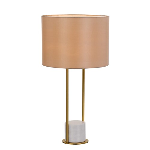 DESIRE TABLE LAMP 25wE27max D:320 H:600 cable2.0 line swt WHITE/ANT GOLD/CREAM