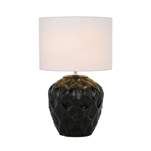 DIAZ CERAMIC TABLE LAMP 25wE27max D:330 H:540 BLACK / WHITE