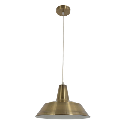 PENDANT ES Antique Brass ANGLED DOME OD355mm