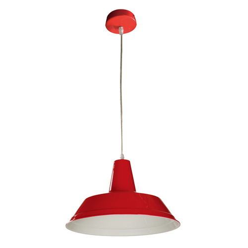 PENDANT ES Red ANGLED DOME OD355mm