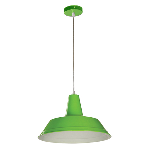 PENDANT ES Green ANGLED DOME OD355mm