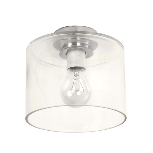 DIY Batten Fitting CLR Glass OBLONG OD180mm w/Chrome
