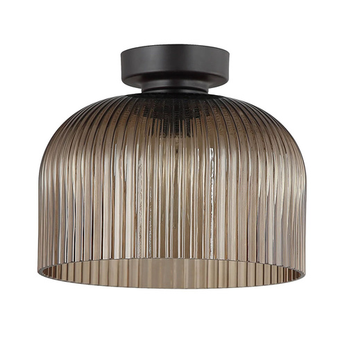 DIY Batten Fitting VINTAJ AMBER Glass Shade Dome OD200mm