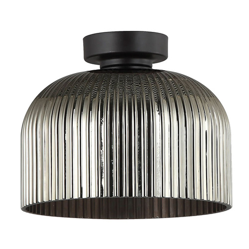 DIY Batten Fitting VINTAJ CHROME Glass Shade Dome OD200mm