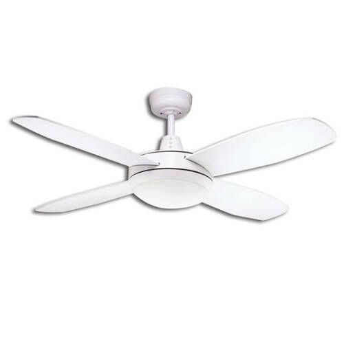 Lifestyle Mini 1067mm 4 Blade Ceiling Fan with 24w LED Light Tricolour White