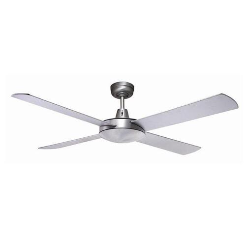Lifestyle 1320mm 4 Blade Ceiling Fan Only Brushed Aluminium