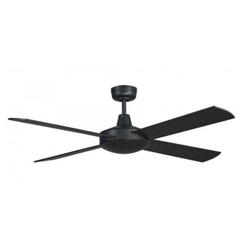 Lifestyle 1320mm 4 Blade Ceiling Fan Only Matt Black
