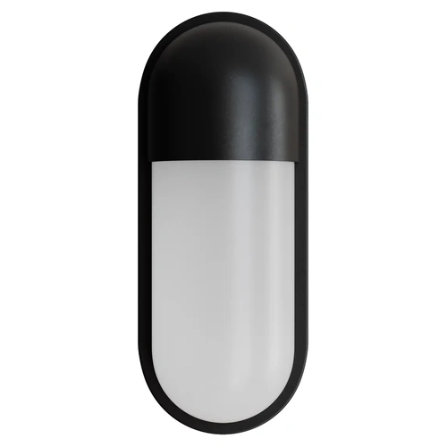 Drift 10W LED Tri-Colour Bunker Exterior Wall Light Non Dimmable Black IP65