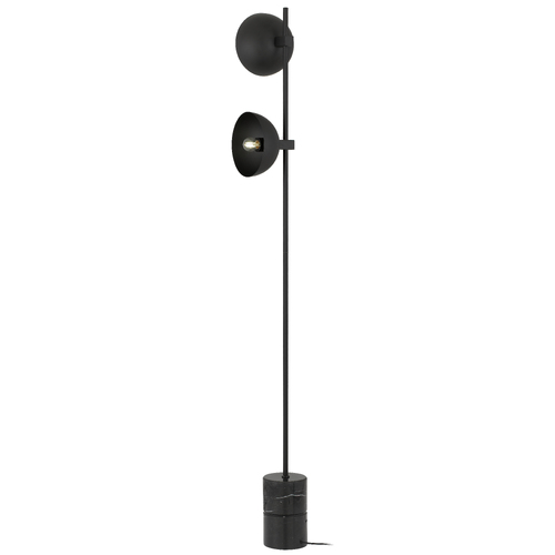 EFRAIN FLOOR LAMP 2x25wE27max D:200 H:1680 Foot Switch BLACK / BLACK