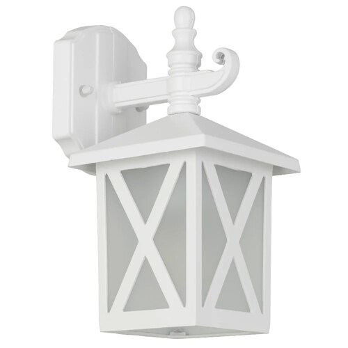 ELDON EXTERIOR WALL LAMP 25wE27max L140 P170 H270 IP43 WHITE SAND/ FROST