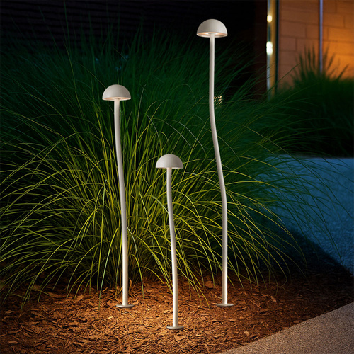 ENOKI POST LIGHT 3PACK 24v3w LED cab.1M IP65 3000K 110Lm H:400/500/700 WHITE 9010 SAND