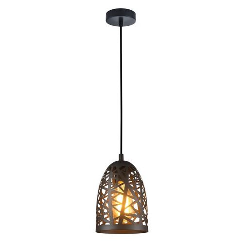 PENDANT ES 72W Black Iron Cage Ellipse OD140mm x H200mm