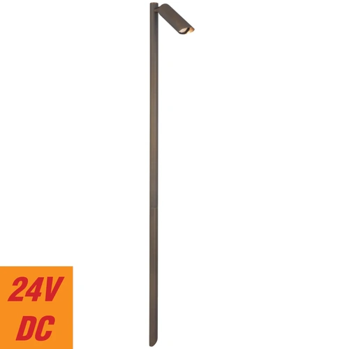 ESLEN BRASS POST LIGHT 24V 3wLED3000K 38d D38 H600 IP65 cab1M HONEYCOMB ANT BRASS