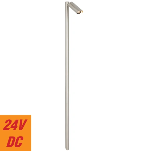 ESLEN POST LIGHT 3wLED 24v 3000K IP65 38d D38 H600 cab1M POLE H1000 HONEYCOMB SS 316