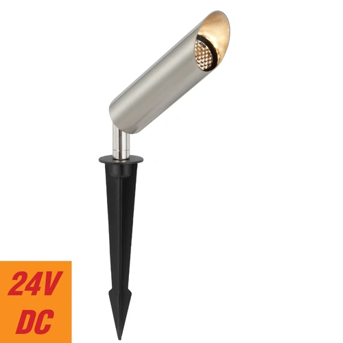 ESLEN SPIKE LIGHT 3wLED 24v 3000K IP65 38d D38 H165 cab1M HONEYCOMB SS 316