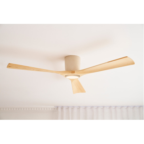 Fanco Gaia DC EarthFirst - 48'' (122cm) - Ecru (M) - Natural (B) - FSC Timber Blades - Light Adaptable
