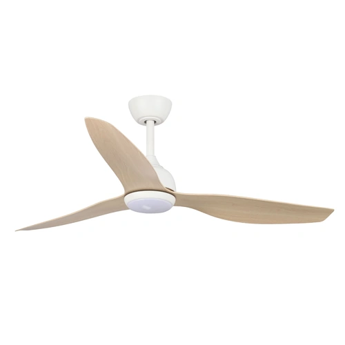 Fanco Eco Style v2 DC - 52'' (132cm) - White (M) - Beechwood (B) - CCT LED
