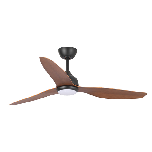 Fanco Eco Style DC - 52'' (132cm) - Black (M) - Koa (B) - CCT LED