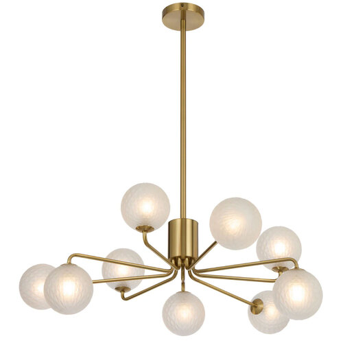 FELTON 9LT PENDANT 9x6wG9max KIT D880 H295 ROD:2*600+1*300 ANT GOLD/ FROST TEAR PATTERN