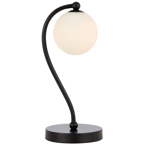 FELTON TABLE LAMP 6wG9max KIT L160 W150 H350 BLACK MATT/ OPAL MATT